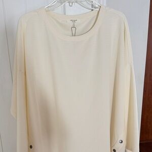 Cable & Gauge Cream Tunic with Button Details